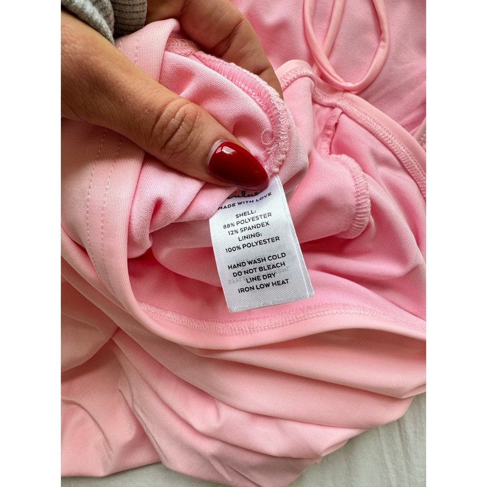Lulus Pink Ruched Bodycon Mini Dress Women's Size XS Sleveless Tank - Picture 6 of 6